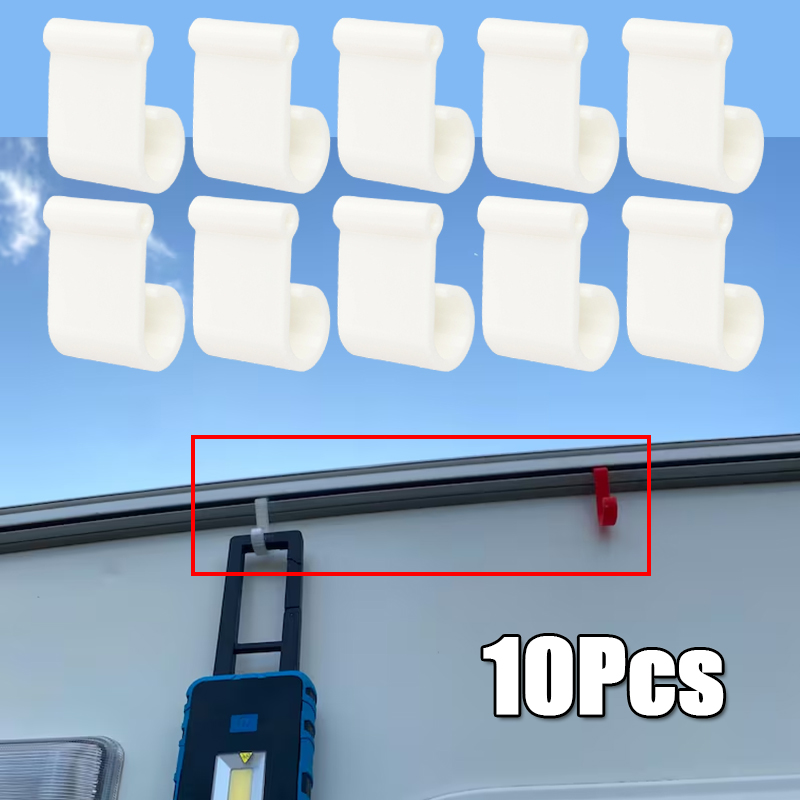 Outdoor Camping House - 10Pcs Camping Awning Hook Clips Multi-Use