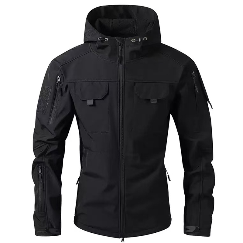 Outdoor Camping Jacket - Men's Winter Tactical Military Jackets Hood