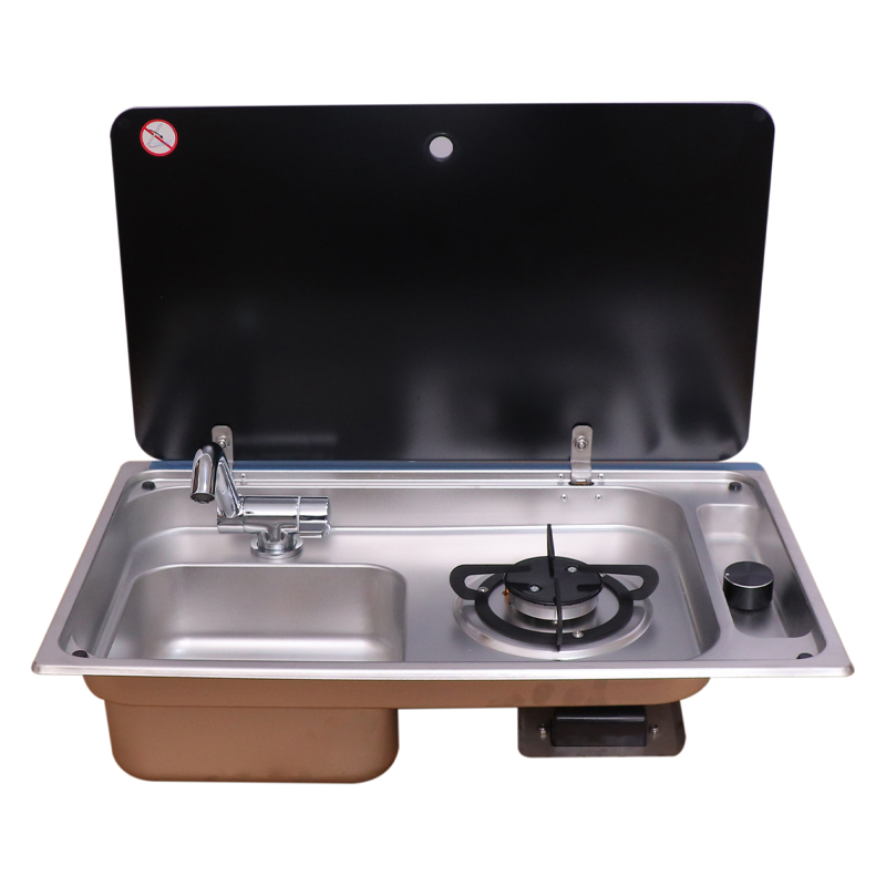 Outdoor Camping Kitchen - Universal RV Camping Sink Gas Stove,