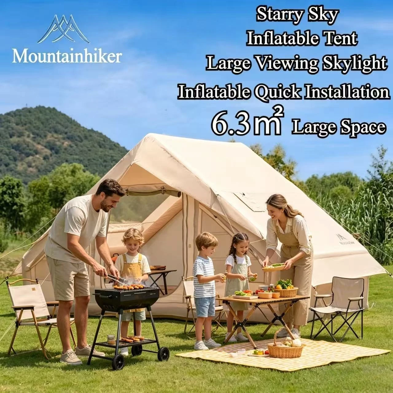 Outdoor Camping House - MOUNTAINHIKER 6.3㎡ Extra Large 3-6 Person