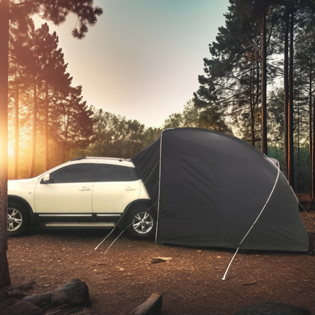 Outdoor Camping Van Tent - Portable Outdoor Folding Car Tent Connectable