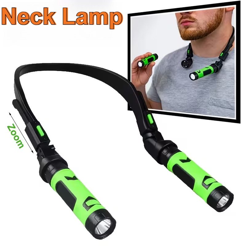 Outdoor Camping Accessories - USB Rechargeable LED Neck Light Hands