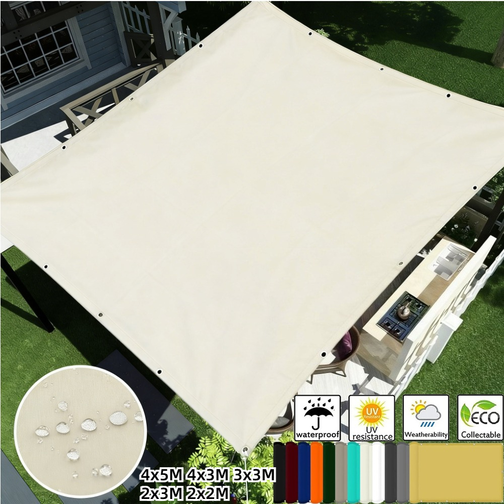 Outdoor Camping House - Waterproof Shade Sail with Grommets Tent