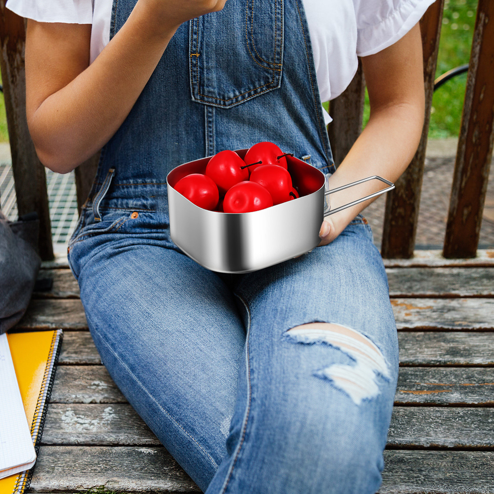 Outdoor Camping Box - 950Ml Aluminum Lunch Box Reusable Leakproof