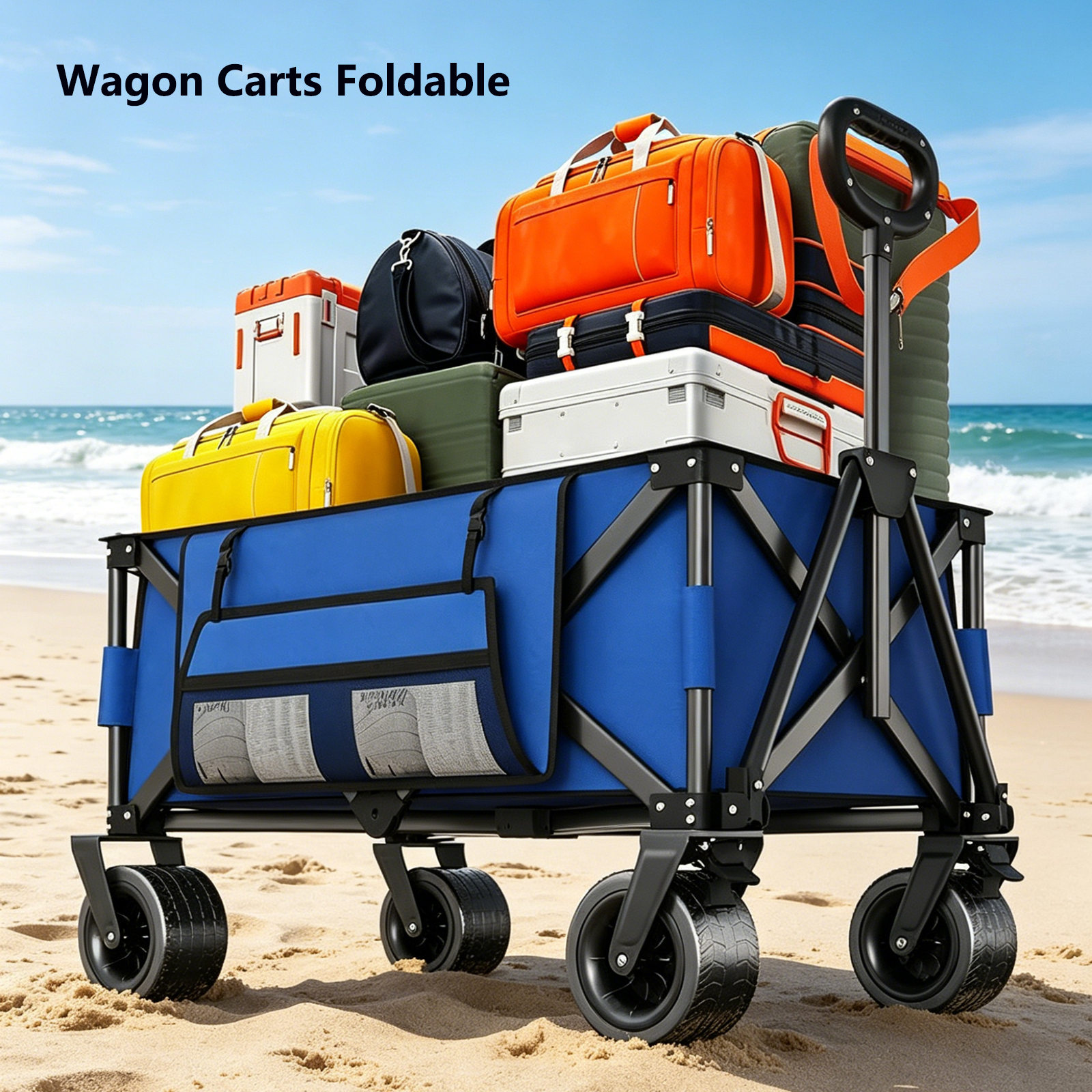 Camping Rope - Outdoor Wagon Carts Foldable, 460 LBS