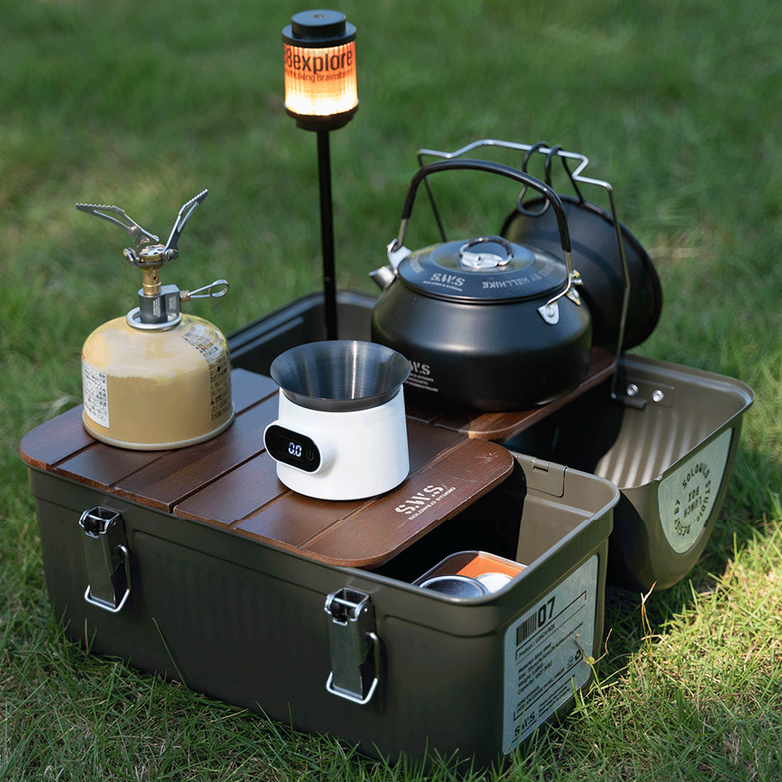9.5L Vintage Camping Metal Lun - Outdoor Camping Stores 리뷰 및 가격
