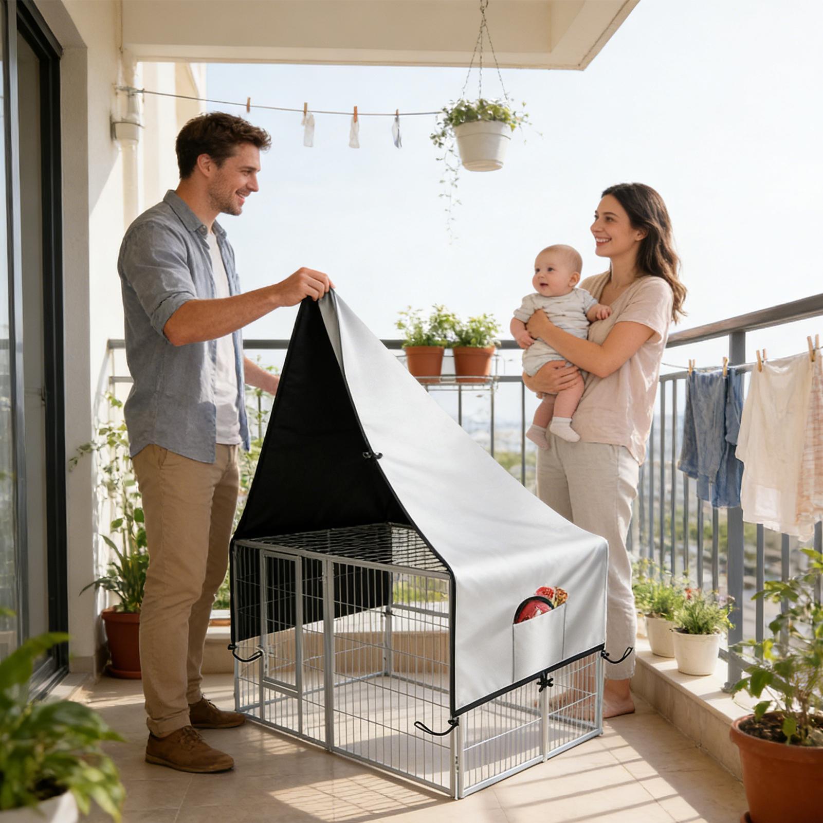 Crate Cover 210D Oxford Privac - Outdoor Camping Dog Kennel 리뷰 및 가격