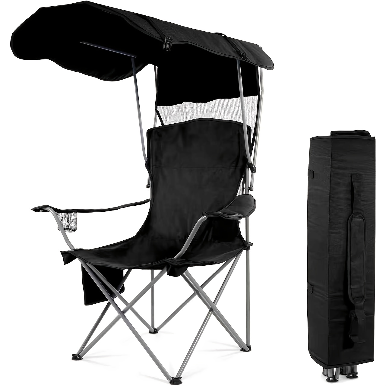 Camping Chairs, with Sunshade  - Outdoor Activities In Camping 리뷰 및 가격