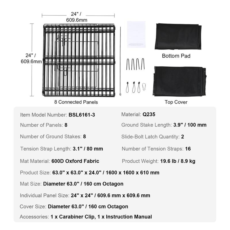 Foldable Metal Dog Pen with To - Outdoor Camping Dog Kennel 리뷰 및 가격