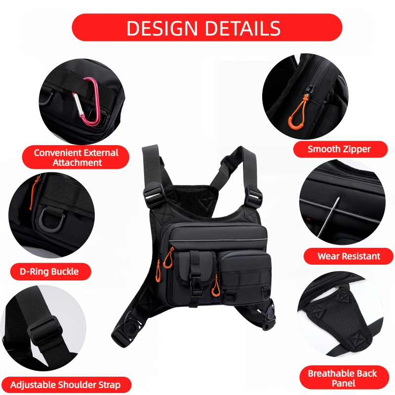 Men's Tactical Chest Bag, Runn - Outdoor Camping Vest 리뷰 및 가격
