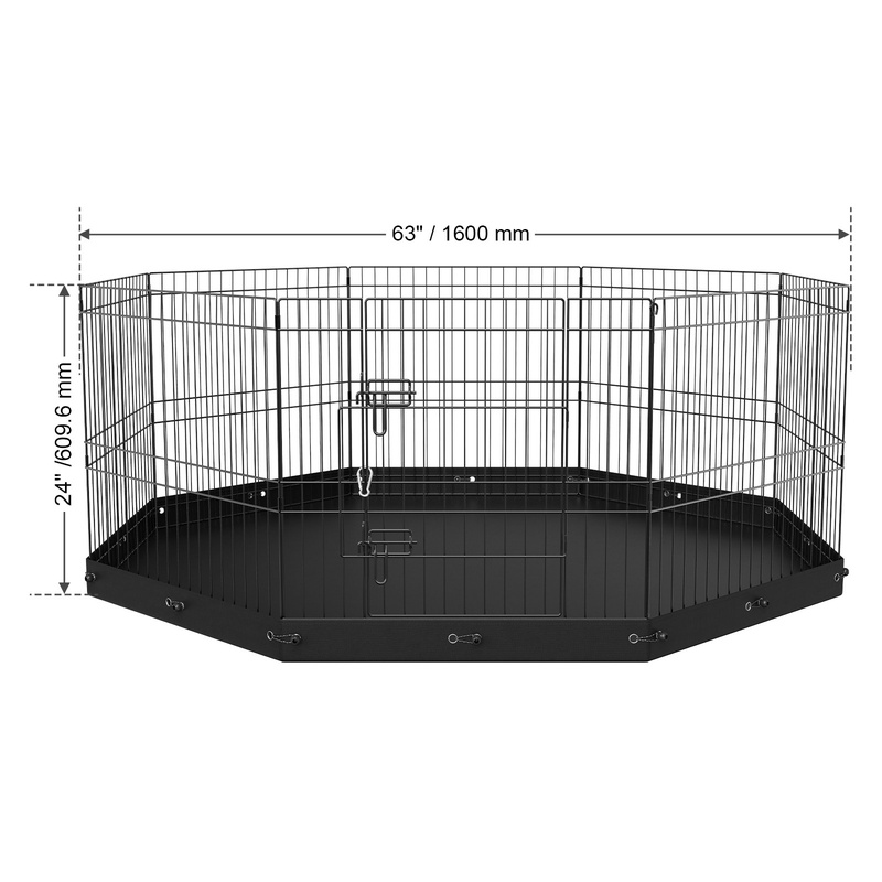 8-Piece Foldable Metal Dog Pen - Outdoor Camping Dog Kennel 리뷰 및 가격