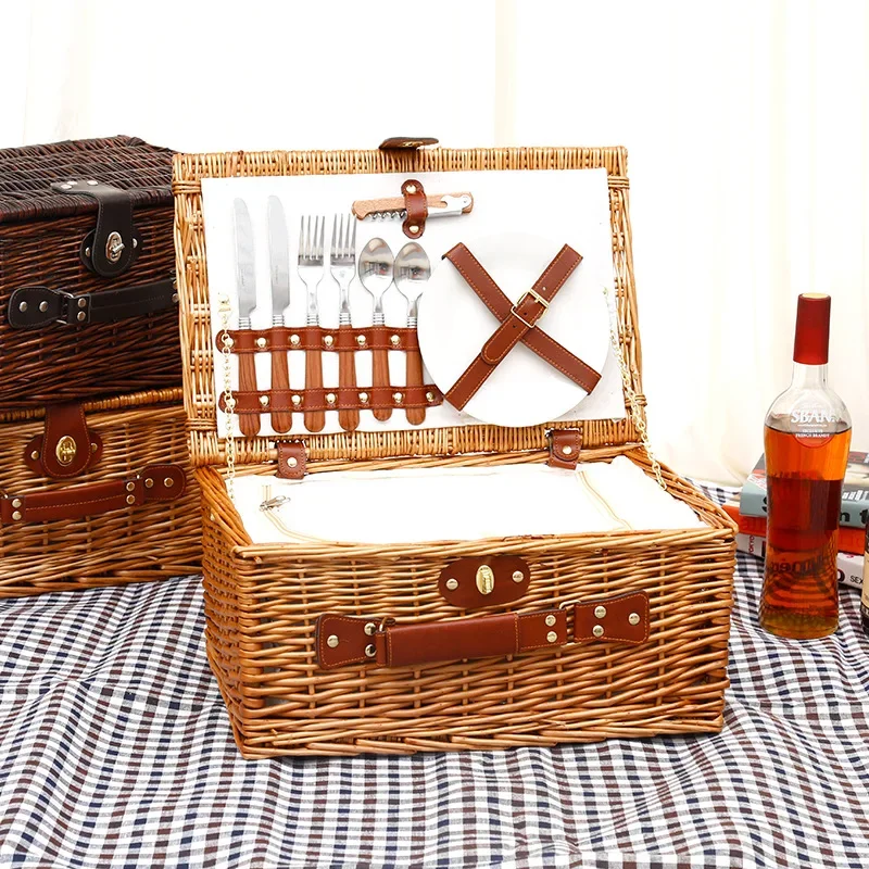 Family outing picnic basket, o - Outdoor Camping Box 리뷰 및 가격