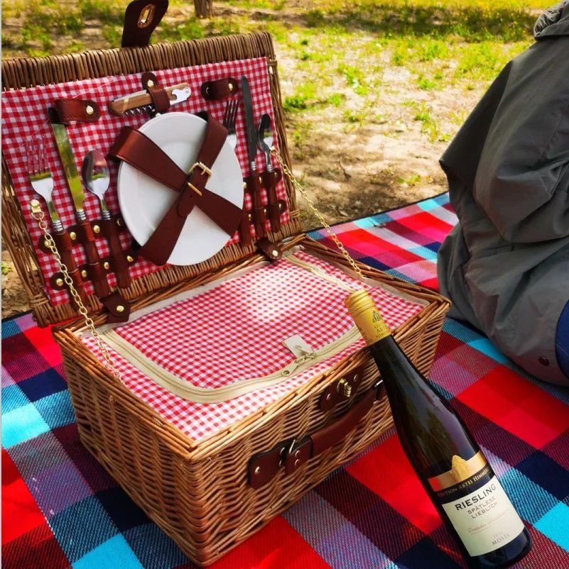 Family outing picnic basket, o - Outdoor Camping Box 리뷰 및 가격