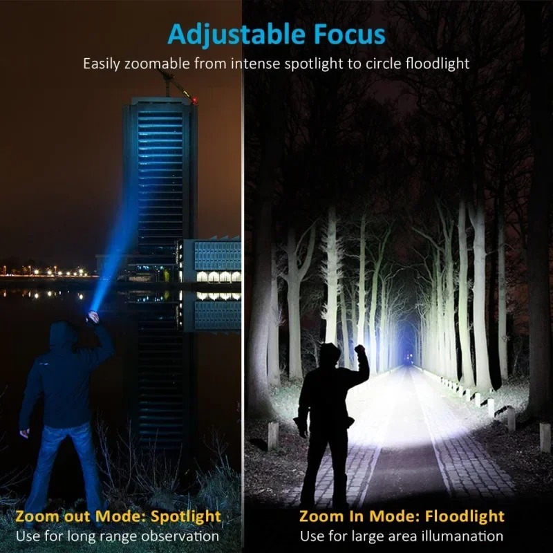 T6 LED Rechargeable Flashlight - Outdoor Camping Accessories 리뷰 및 가격