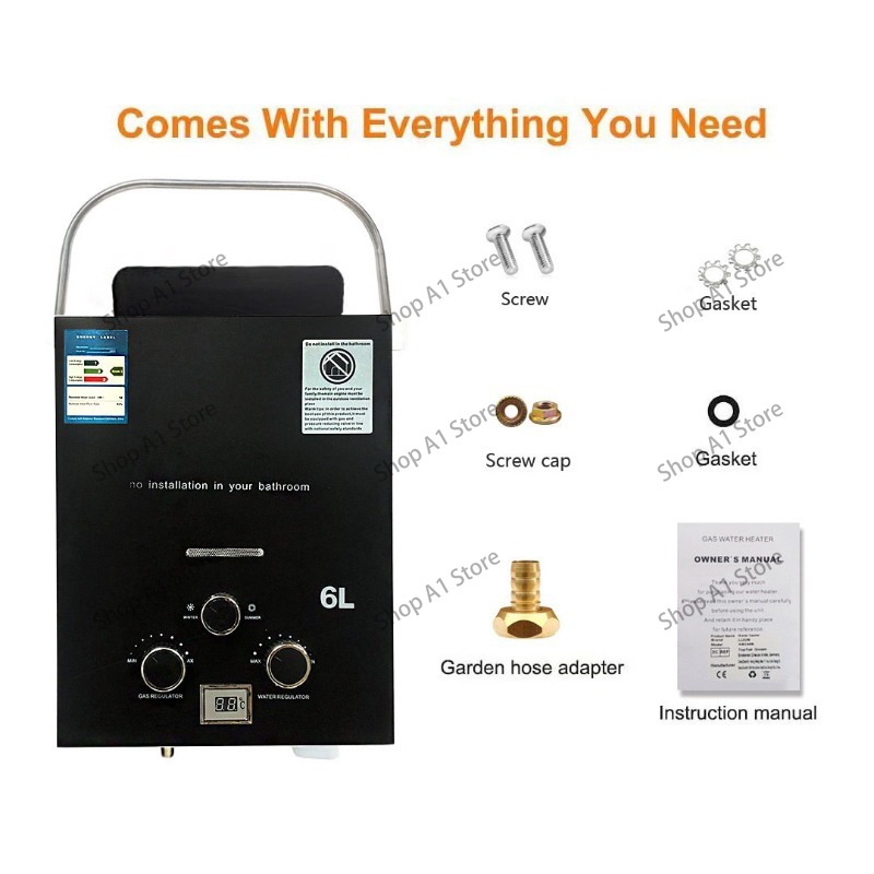 Water Heater 6L Outdoor Campin - Outdoor Camping Hot Water Shower 리뷰 및 가격