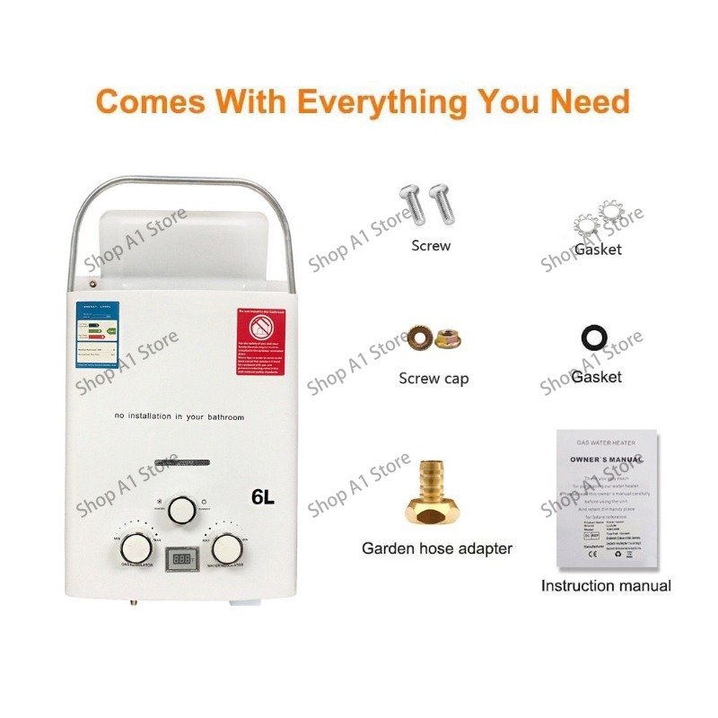 Water Heater 6L Outdoor Campin - Outdoor Camping Hot Water Shower 리뷰 및 가격