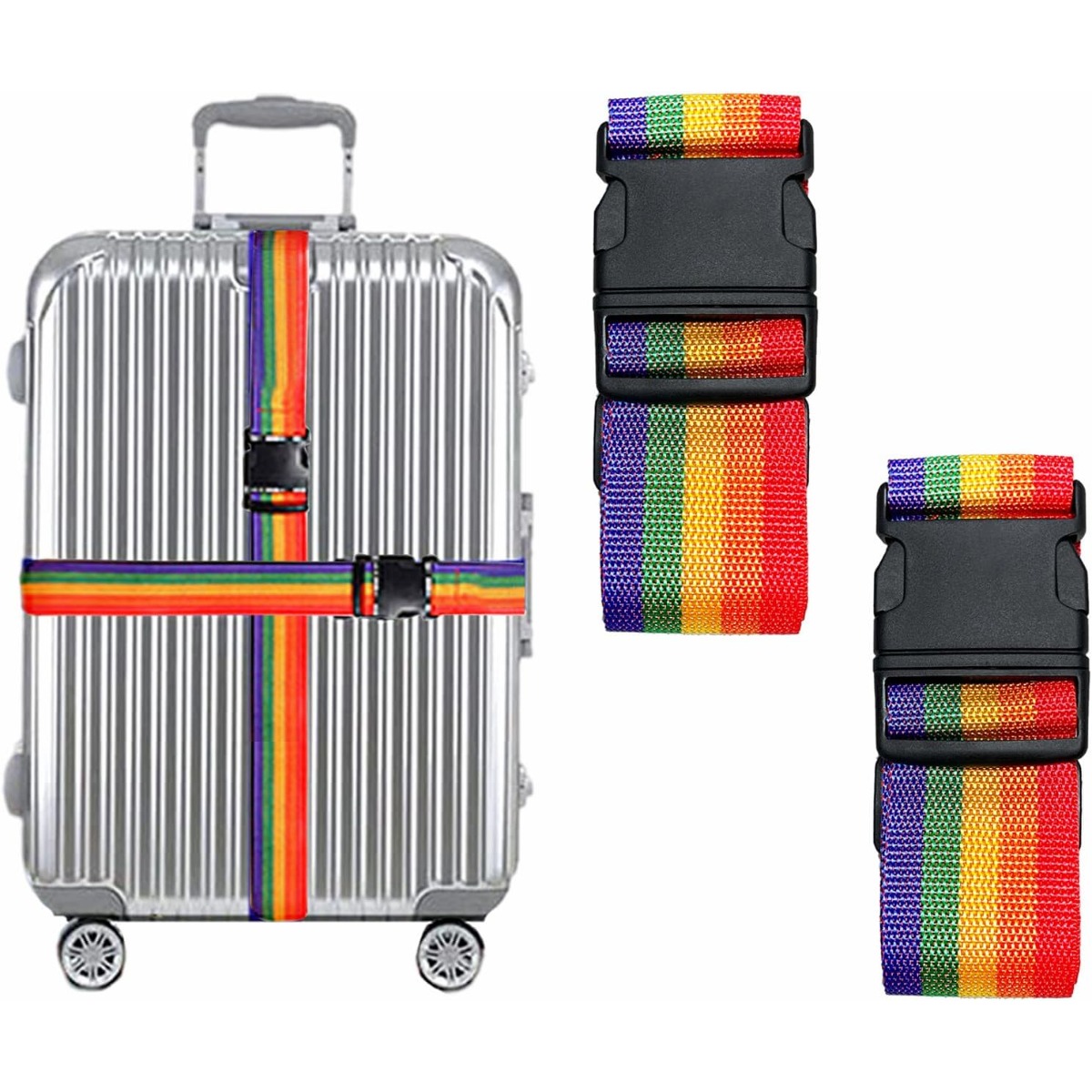 This 2-pack of rainbow luggage - Outdoor Activities In Camping 리뷰 및 가격