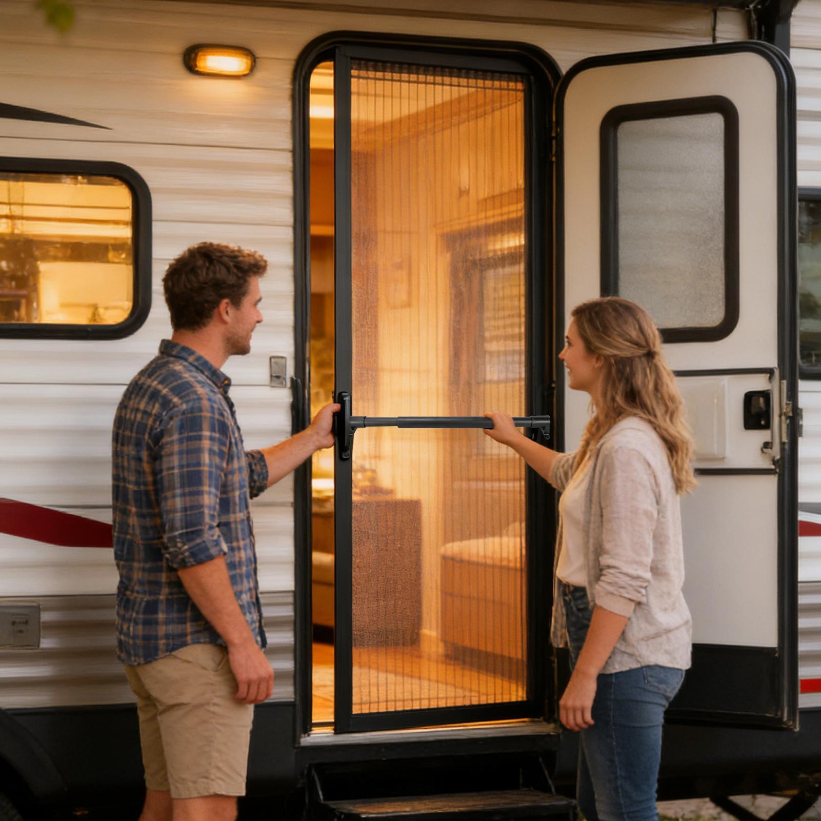 RV Screen Door Bar Adjustable  - Outdoor Camping Rentals 리뷰 및 가격