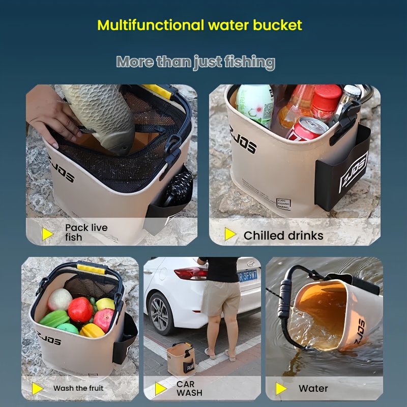 Portable Folding Bucket 8L/13L - Camping Rope 리뷰 및 가격