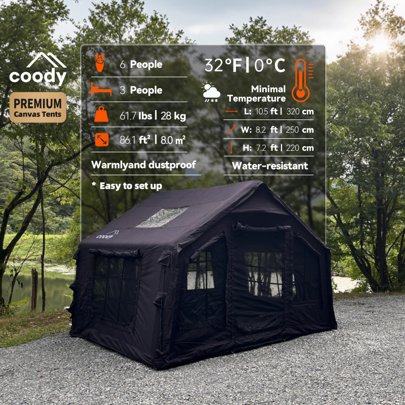 Air Tent-Black Inflatable Glam - Outdoor Camping And Glamping 리뷰 및 가격