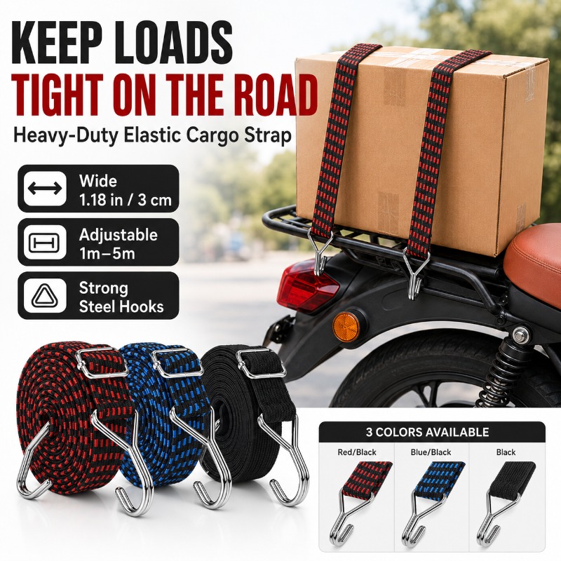3cm Wide Elastic Cargo Strap 1 - Camping Rope 리뷰 및 가격