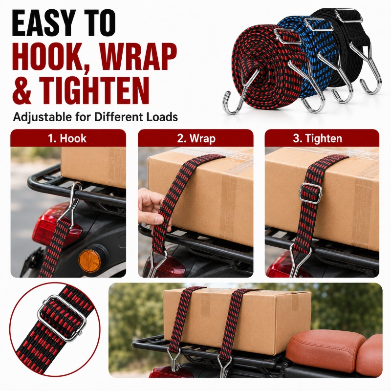 3cm Wide Elastic Cargo Strap 1 - Camping Rope 리뷰 및 가격