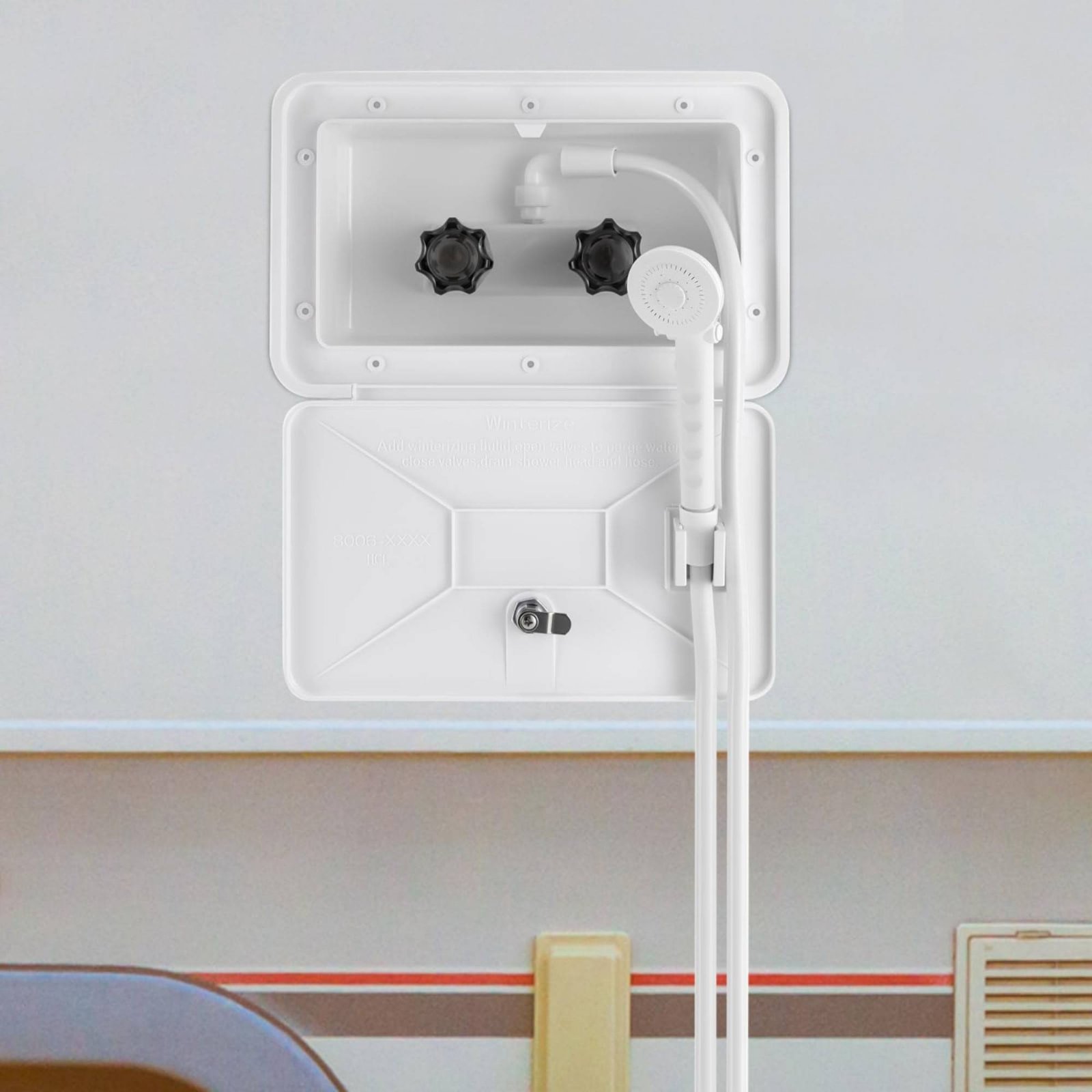 RV Exterior Shower Box Compact - Outdoor Camping Box 리뷰 및 가격