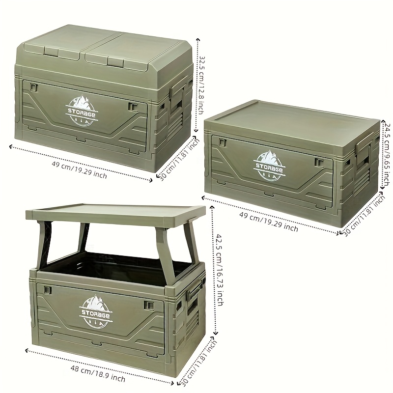 Camping Storage Box with Foldi - Outdoor Camping Box 리뷰 및 가격