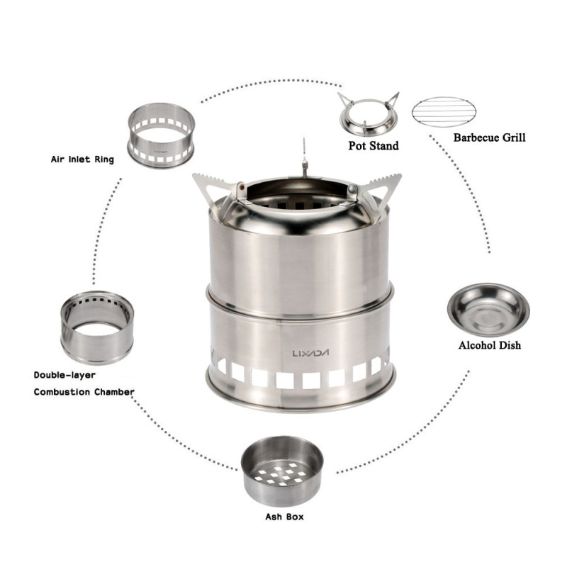 Lixada Stainless Steel Wood St - Outdoor Camping Sink 리뷰 및 가격