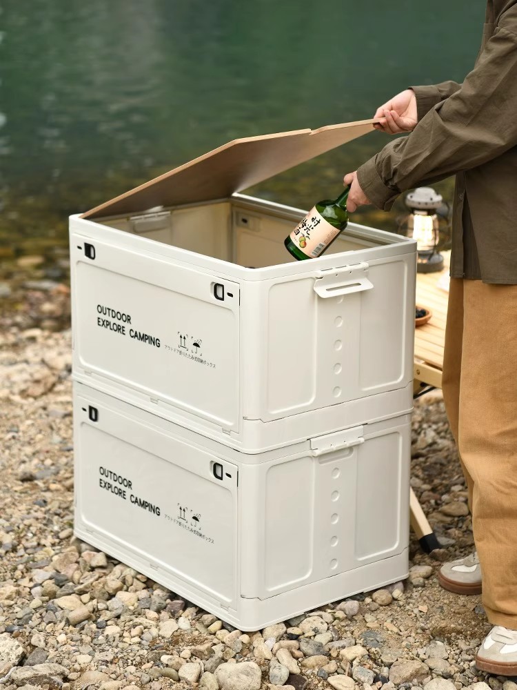Outdoor Storage Box with Woode - Outdoor Camping Stores 리뷰 및 가격