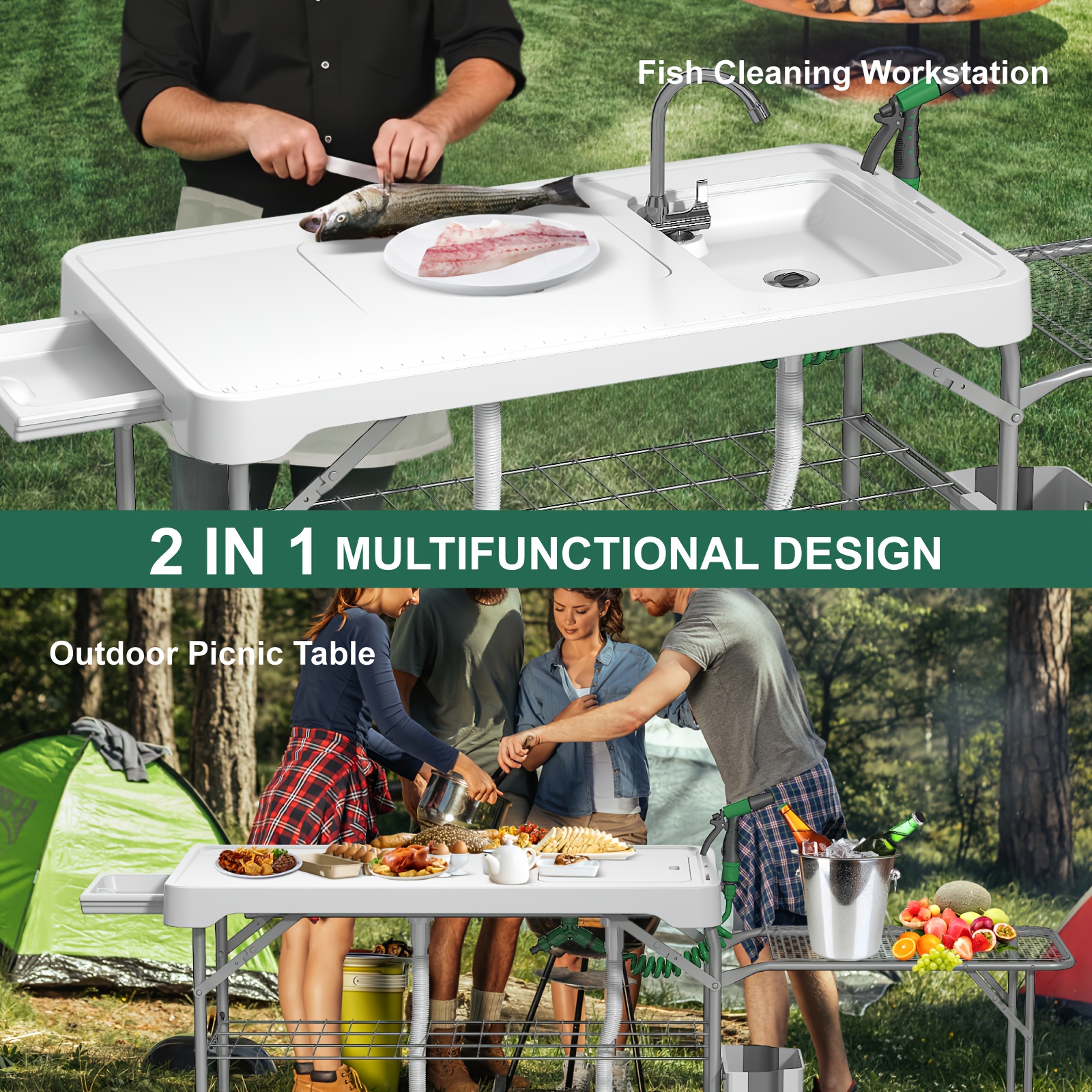 Protable Sink & Fish Cleaning  - Outdoor Camping Sink 리뷰 및 가격