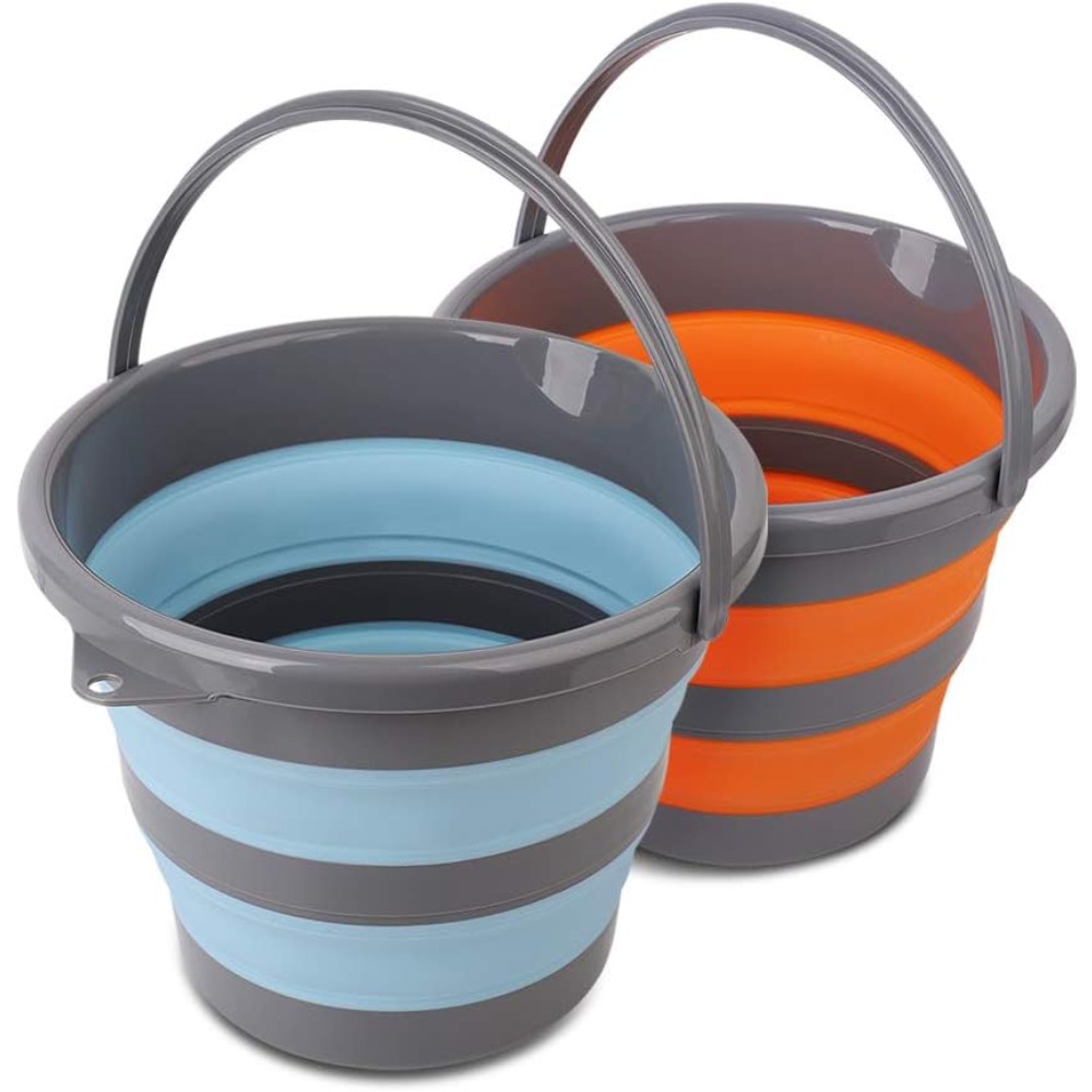 2 Pack Collapsible Plastic Buc - Outdoor Camping House 리뷰 및 가격