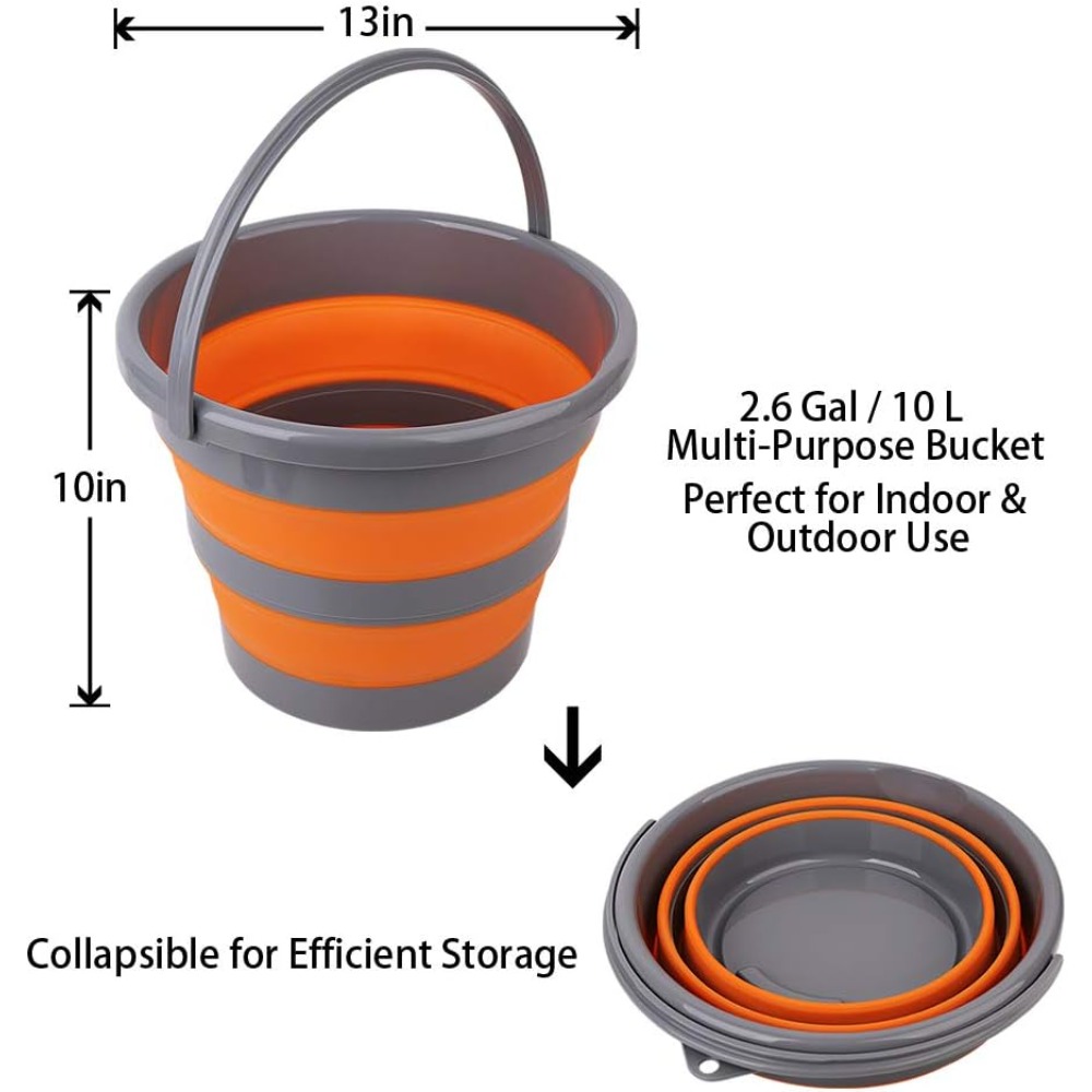 2 Pack Collapsible Plastic Buc - Outdoor Camping House 리뷰 및 가격
