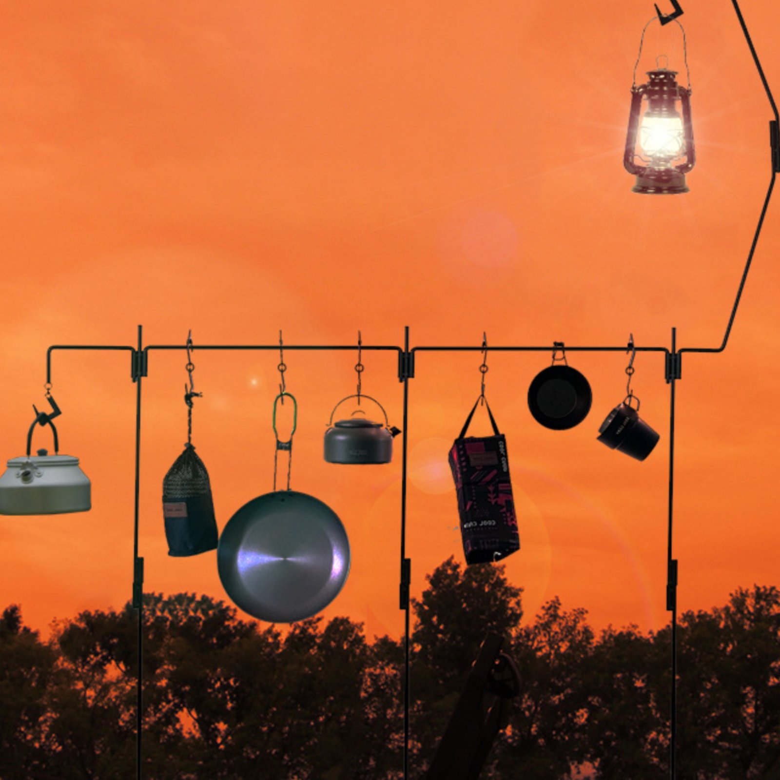 Camping Lantern Stand Easy to  - Outdoor Camping Kitchen 리뷰 및 가격