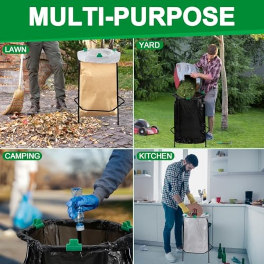 Leaf Trash Bag Holder Stand, G - Outdoor Camping Kitchen 리뷰 및 가격