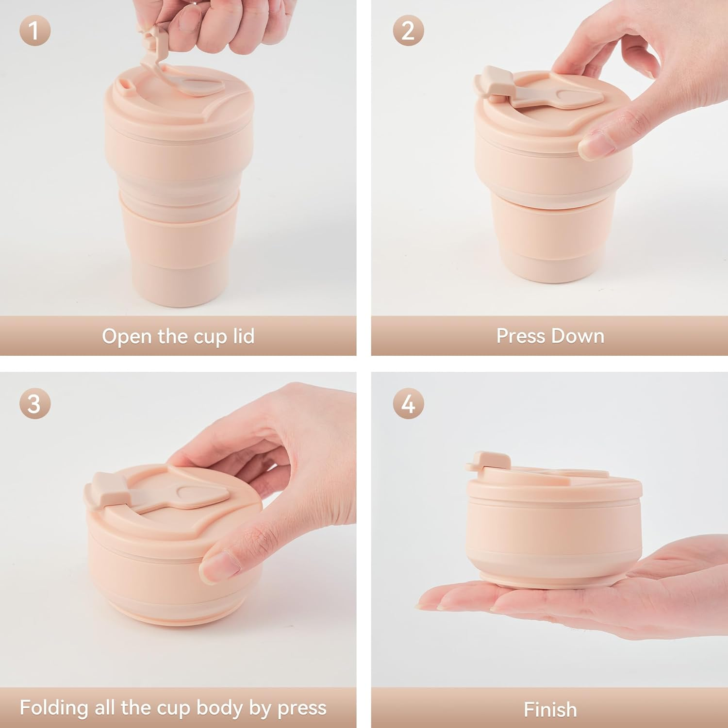 Collapsible Silicone Travel Cu - Outdoor Activities In Camping 리뷰 및 가격