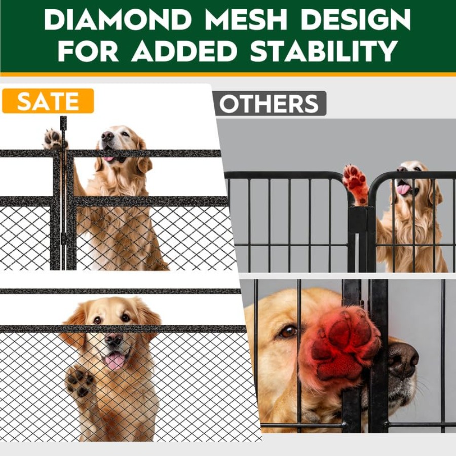 Dog Playpen with Safety Mesh 3 - Outdoor Camping Dog Kennel 리뷰 및 가격