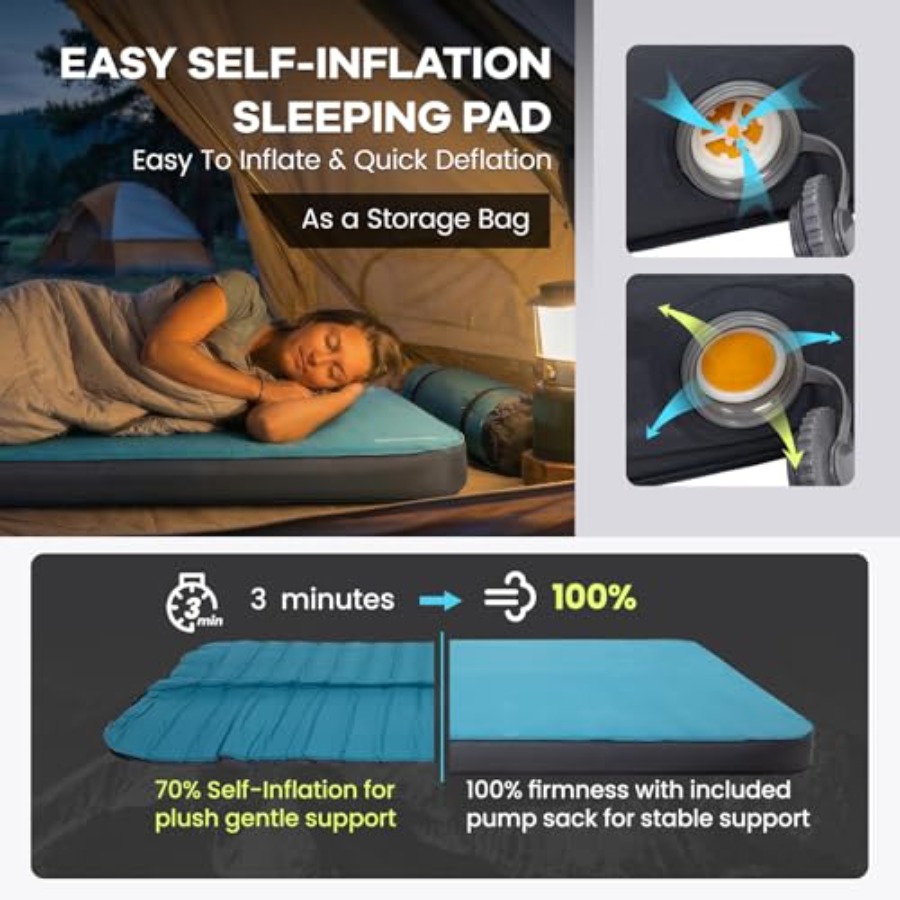 Camping Self-Inflating Sleepin - Outdoor Camping Van Tent 리뷰 및 가격
