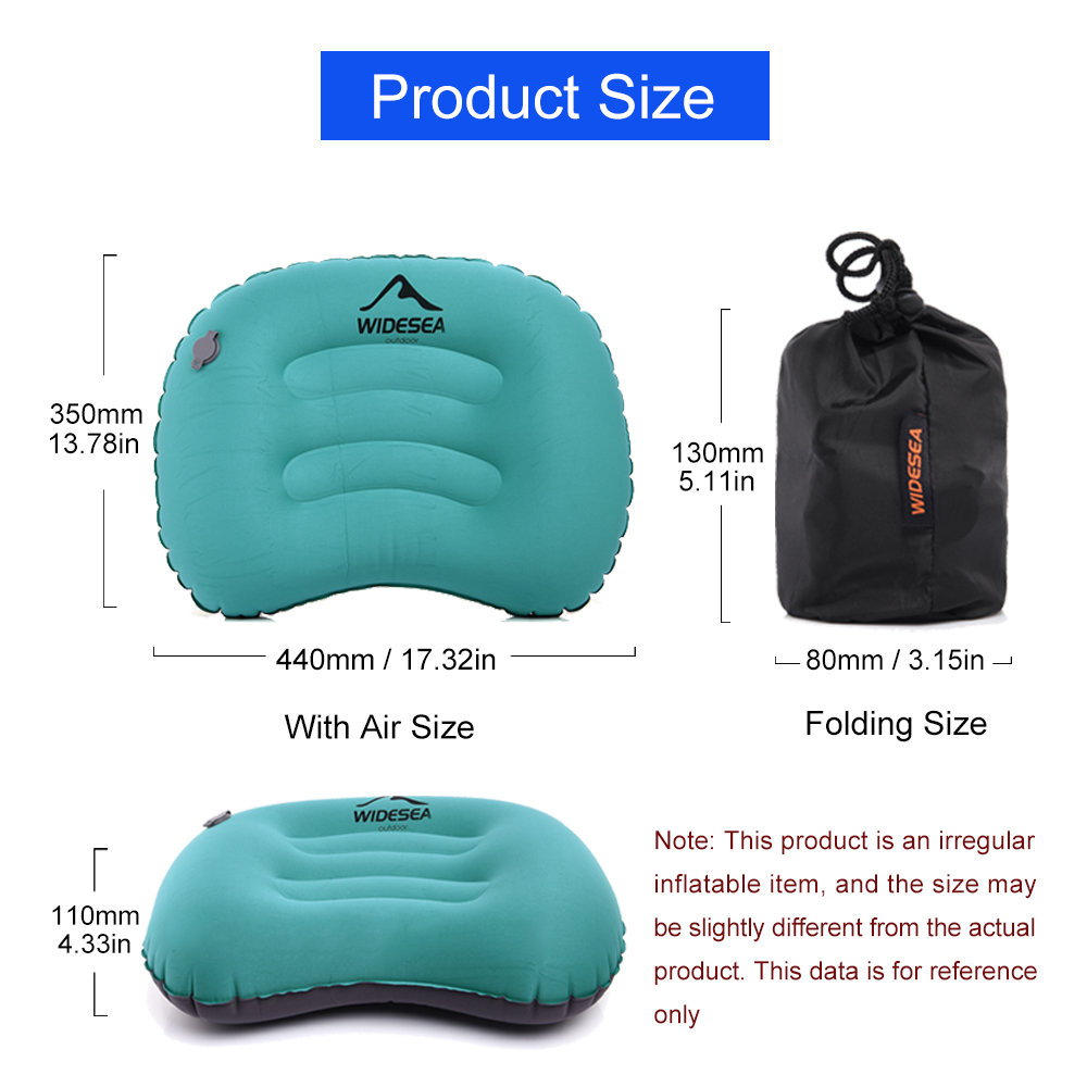Widesea Portable Inflatable Pi - Camp Pillow Compressible 리뷰 및 가격