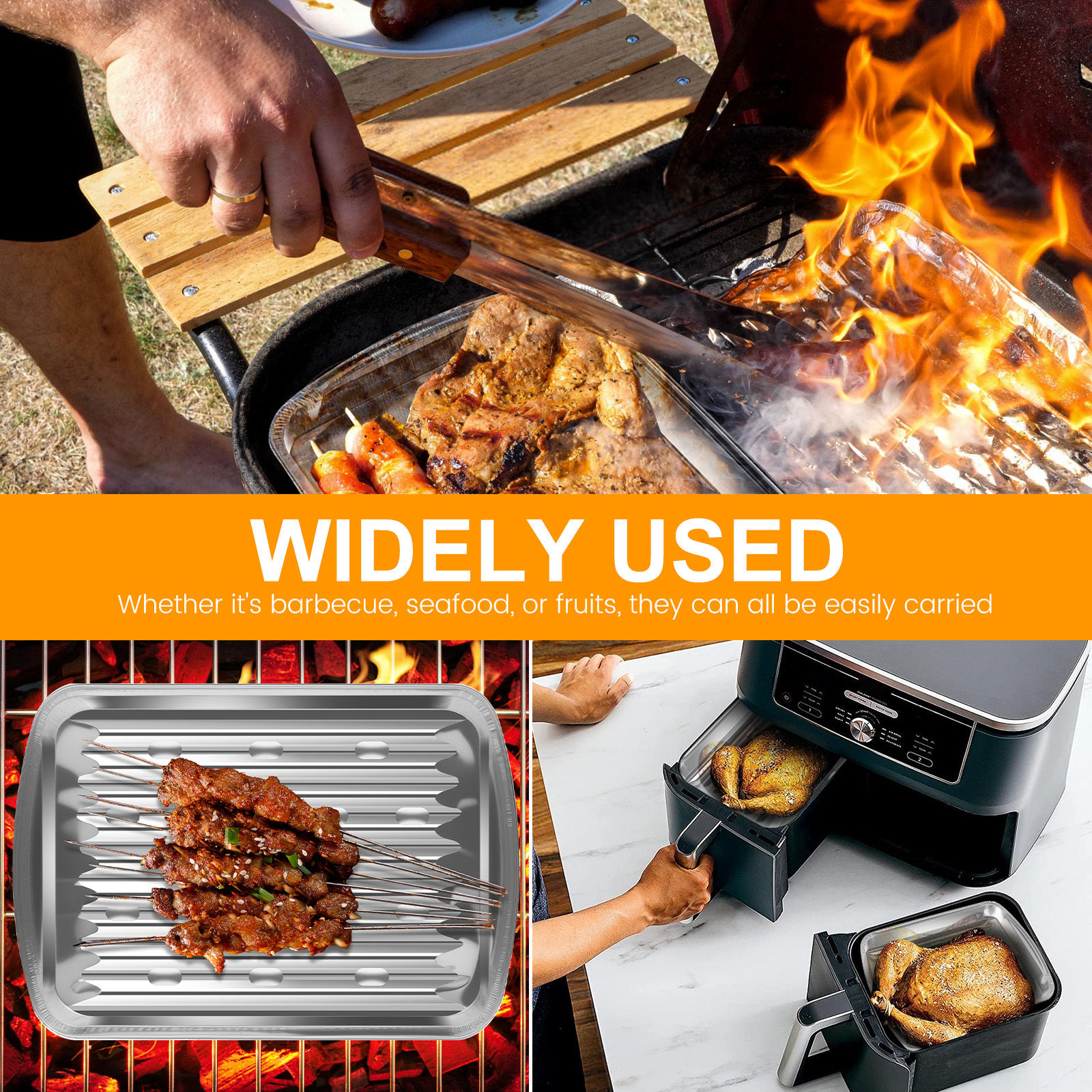 Aluminum Foil Trays Non-Stick  - Outdoor Camping Kitchen 리뷰 및 가격
