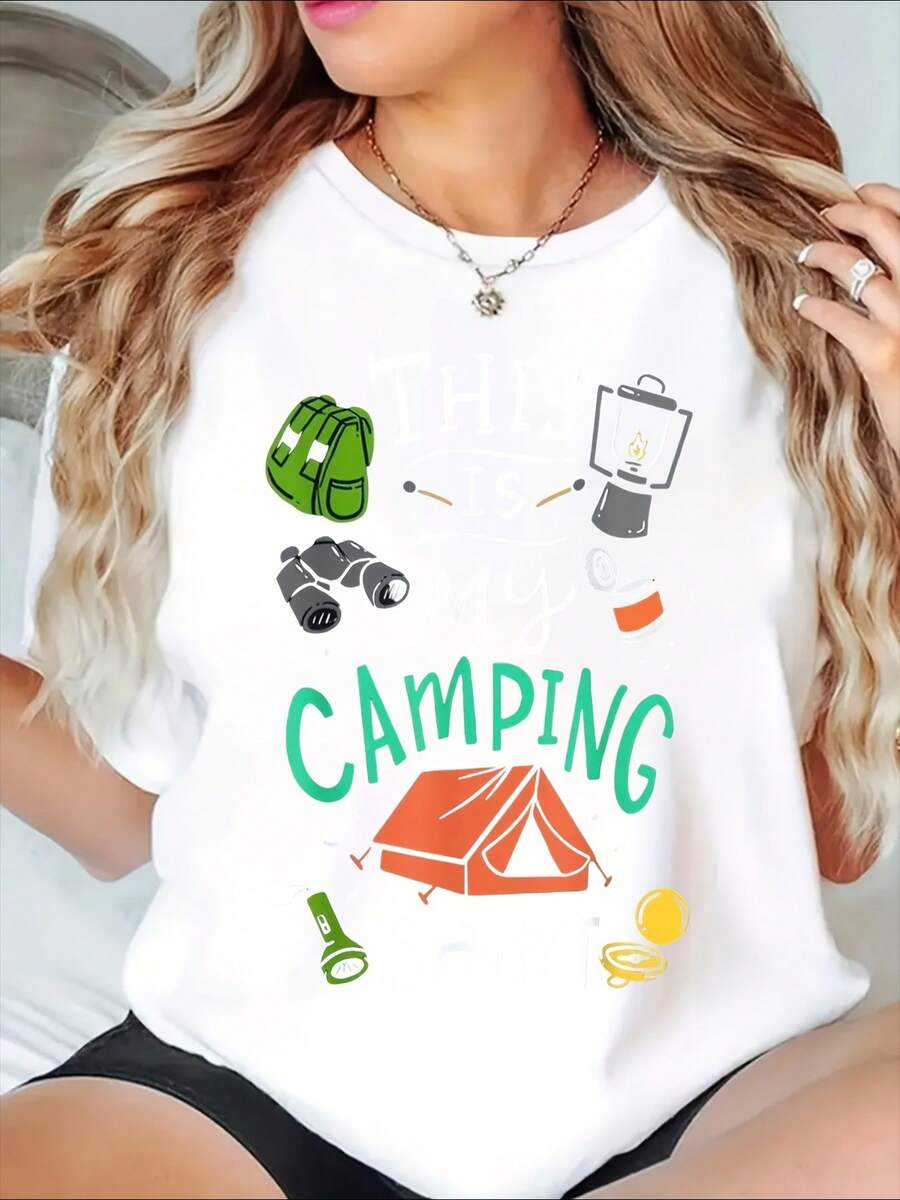 Camping Graphic T-Shirt Outdoo - Outdoor Camping Jacket 리뷰 및 가격