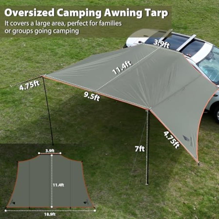 Large Car Side Camping Awning  - Outdoor Camping Van Tent 리뷰 및 가격