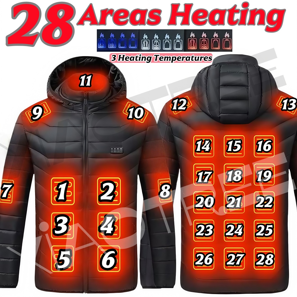 28 Areas Men Women's Heating J - Outdoor Camping Jacket 리뷰 및 가격