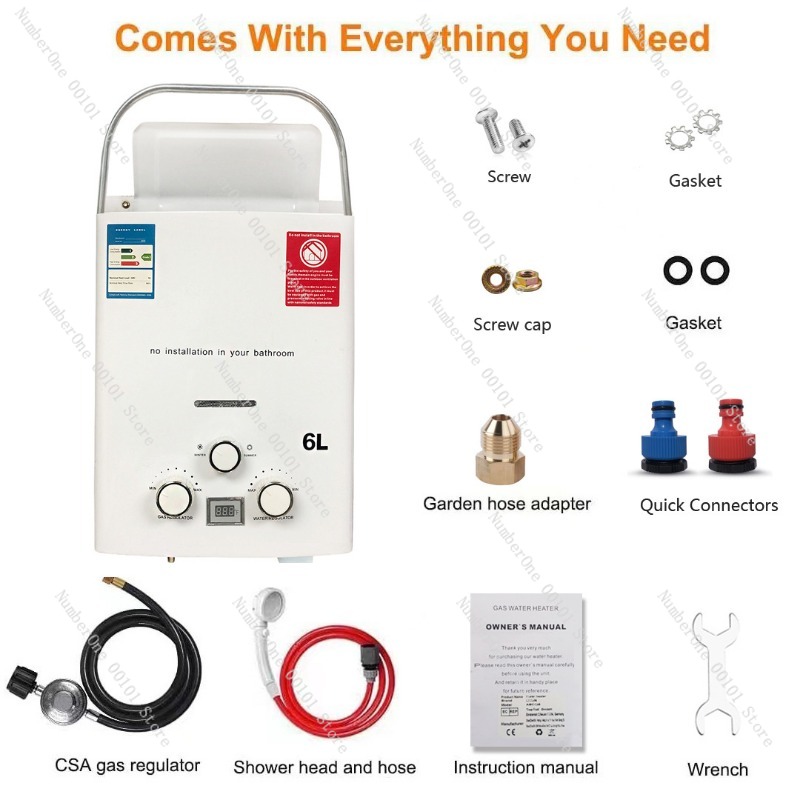 Propane LPG  Gas Tankless Wate - Outdoor Camping Hot Water Shower 리뷰 및 가격