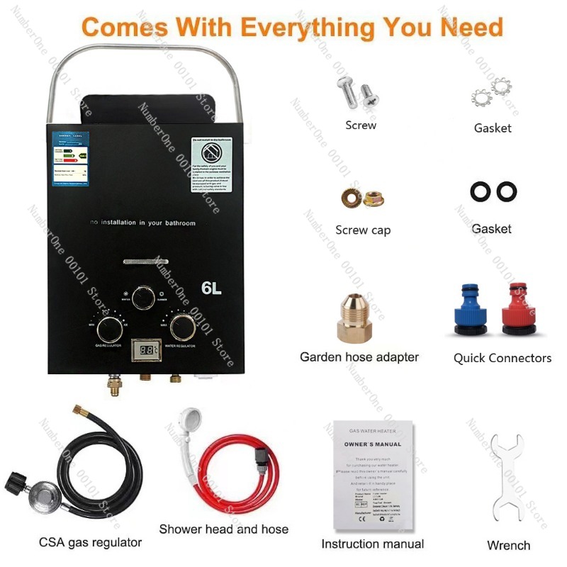 Propane LPG  Gas Tankless Wate - Outdoor Camping Hot Water Shower 리뷰 및 가격