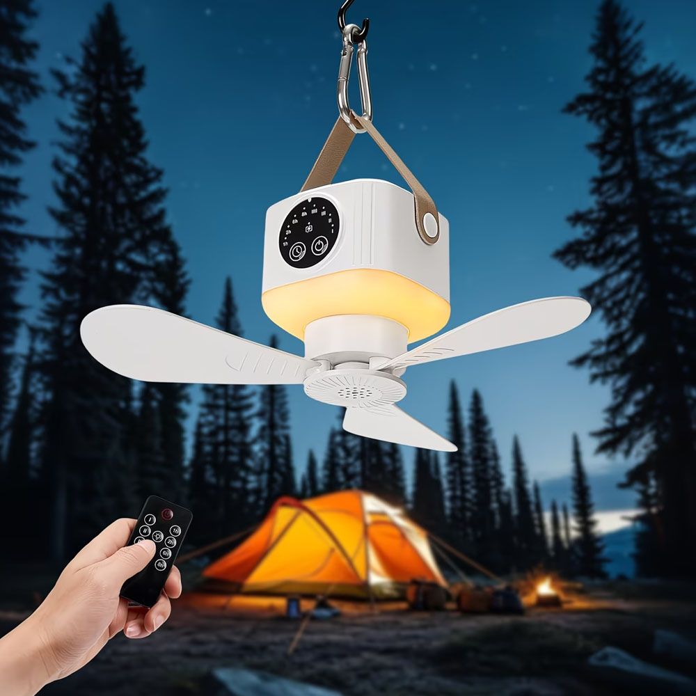 Portable Ceiling Fan with Ligh - Outdoor Camping House 리뷰 및 가격
