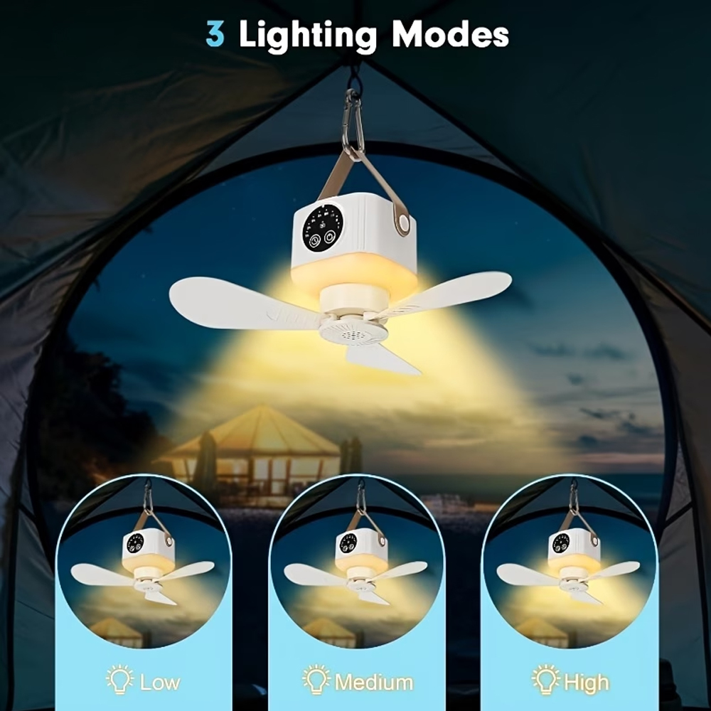 Portable Ceiling Fan with Ligh - Outdoor Camping House 리뷰 및 가격