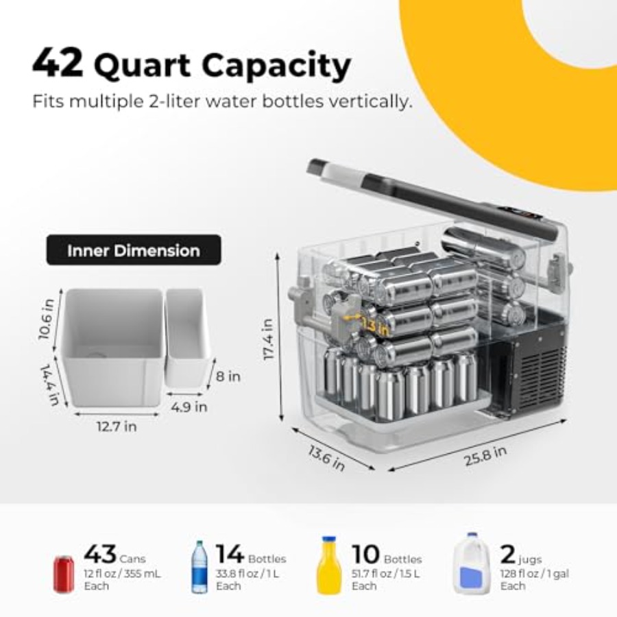 Portable 12V Car Fridge 42 Qua - Outdoor Camping Jeep 리뷰 및 가격