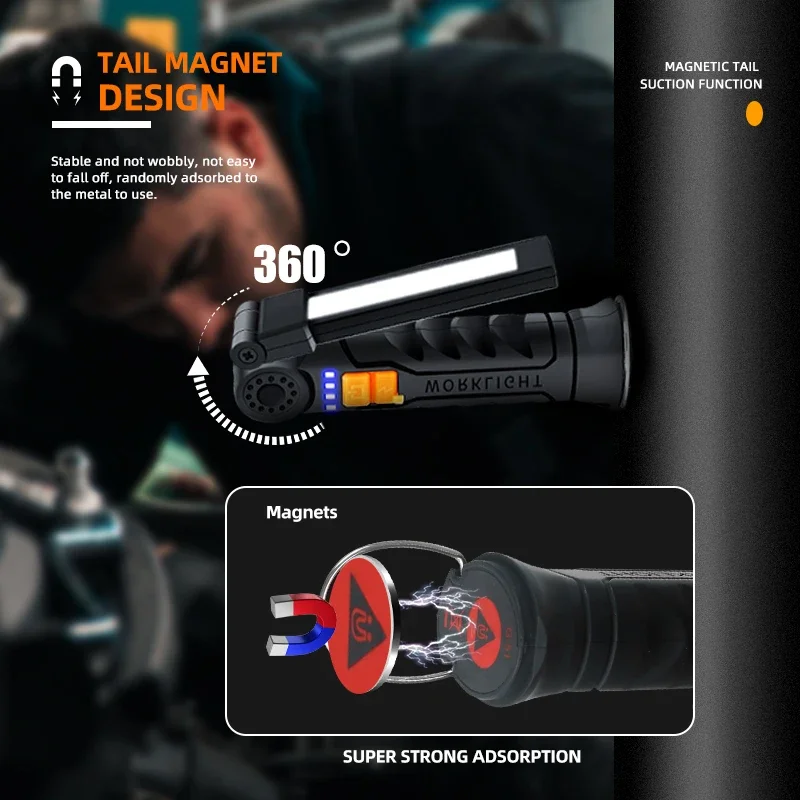 Portable COB LED Flashlight Re - Outdoor Camping Light Portable 리뷰 및 가격