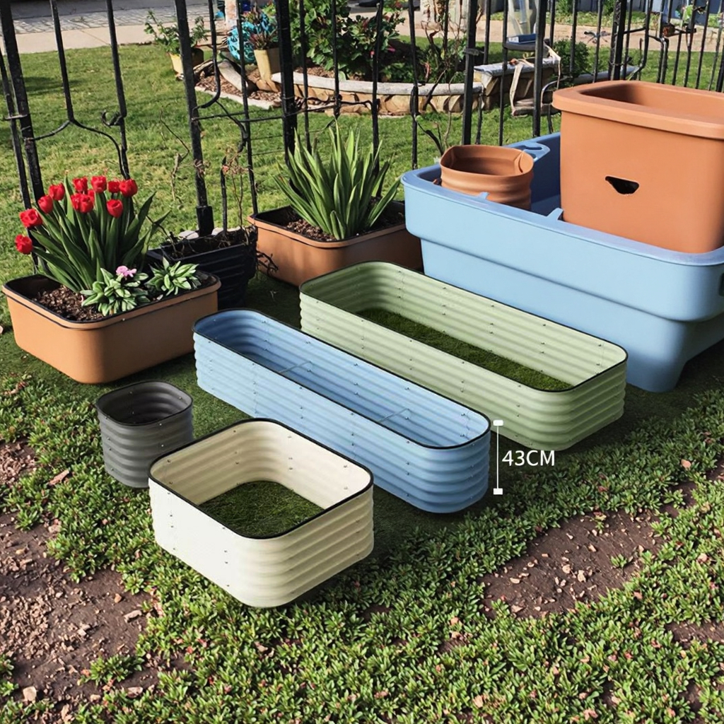 Garden Vegetable Bed Metal Pla - Outdoor Camping Box 리뷰 및 가격